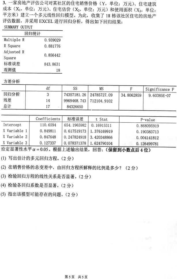 说明: \\sc019\电子书与题库制作\准备制作\1.考研考博类\4.全国院校专业课\1.北京\6.对外经济贸易大学\13.统计学院\【2017.9.30 赵芳微】对外经济贸易大学统计学院432统计学[专业硕士]历年考研真题及详解\2015年真题及详解\005.jpg