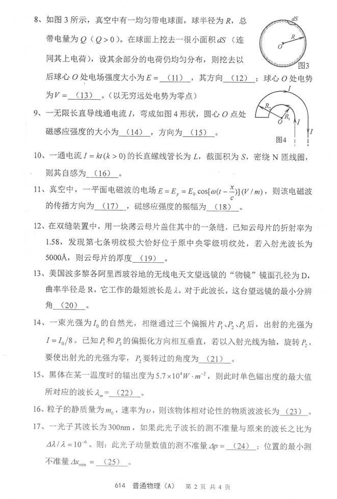 说明: C:\Users\Administrator\Desktop\南京理工大学理学院614普通物理（A）历年考研真题汇编\3 正文\2015年南京理工大学614普通物理（A）考研真题\2015年南京理工大学614普通物理（A）考研真题_页面_1.jpg