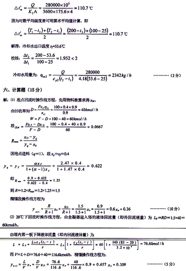 说明: \\sc0019\电子书与题库制作\运营共享\!【预售考研全套】\【院校真题汇编更新】\!【河北科技大学】(兼职已完成)【项荣荣正在做】\!河北科技大学已更新至2020年真题\【新书,有全套】河北科技大学化学与制药工程学院《845化工原理》历年考研真题汇编(含部分答案)\807化工原理【B】2016\6.jpg